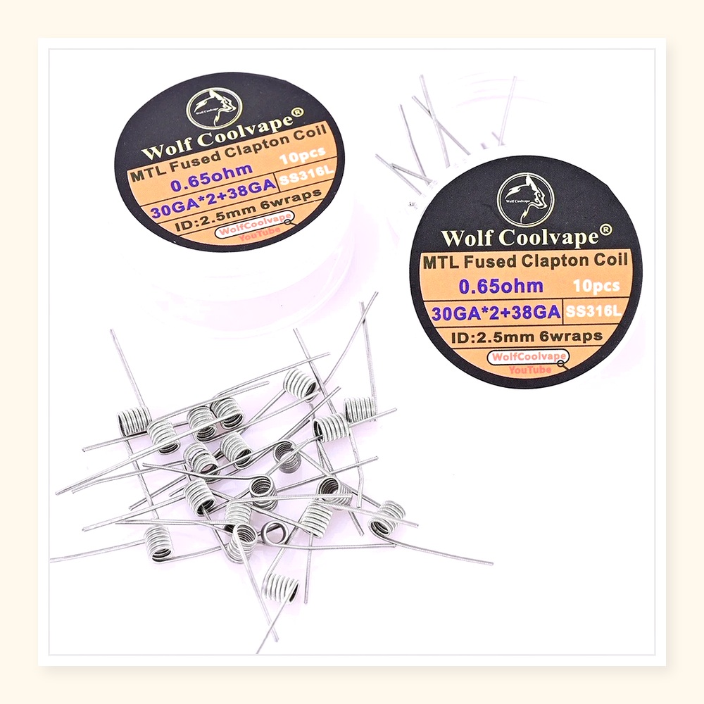 10 Stück Wolfcoolvape MTL Fuse – Vape Coil Replacement Bewertung und Preis