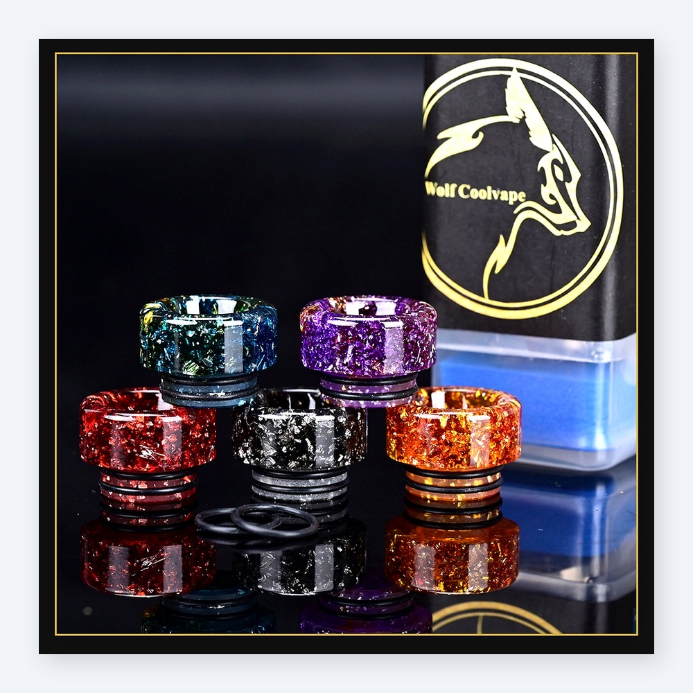5 Stück Wolfcoolvape 810 Drip  – Drip Tip Resin Bewertung und Preis