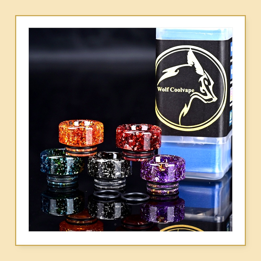 5 Stück Wolfcoolvape 810 Drip  – Drip Tip Resin Bewertung und Preis